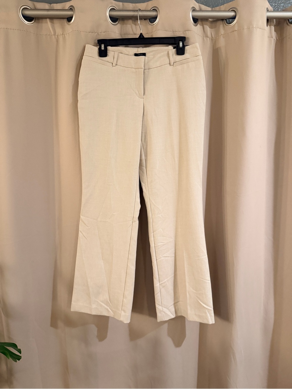 Worthington Cream Dress Pants - Tailored Pull-On Trousers